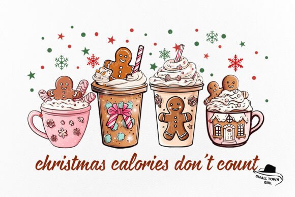 Christmas Calories Don't Count Coffee: A Festive Design Asset