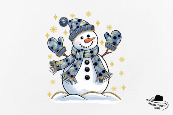 Colorful Glitter Christmas Snowman Png: Design Asset Guide