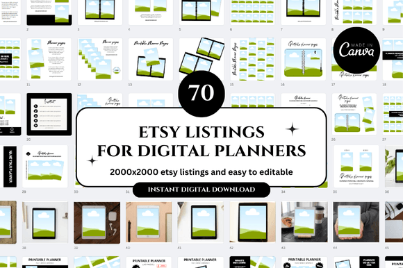 Elevate Your Etsy Shop with Professional Digital Planner Mockups