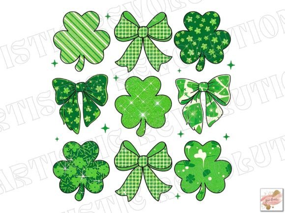 Elevate Your St. Patrick's Day Designs with Coquette PNGs