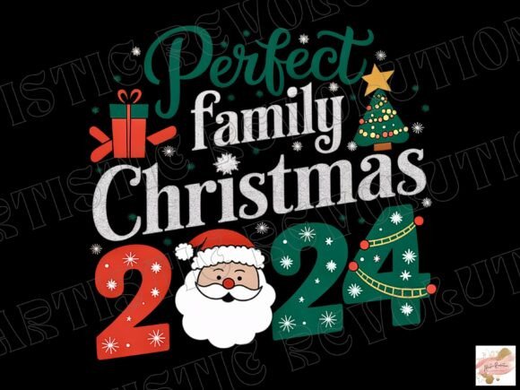 Family Christmas 2024 PNG: Design Assets for Festive Projects