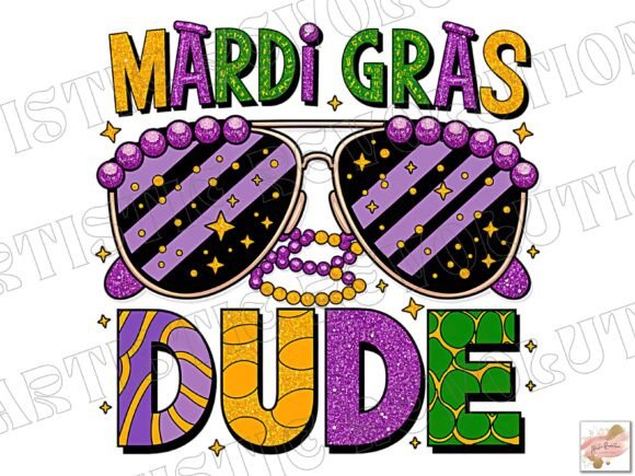 Glitter Mardi Gras PNG: Elevate Your Festive Designs