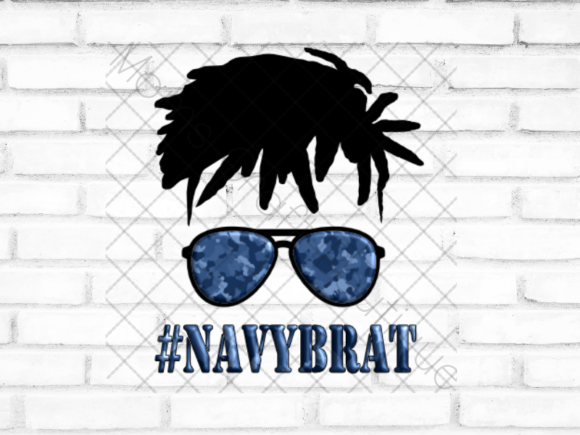 Navy, Military, Boy Life & Messy Bun Designs for Your Projects