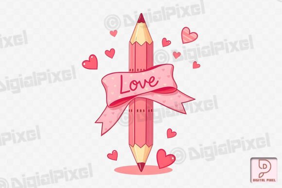 Valentine Teacher Love PNG: A Designer's Asset for Heartfelt Projects