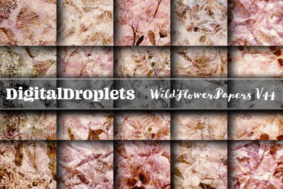 Wild Flowers Papers Vol. 44 | Gothic & Vintage Textured Collection